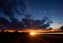 sunset in Zambia 