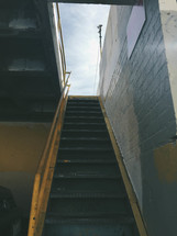 stairs to a parking garage 