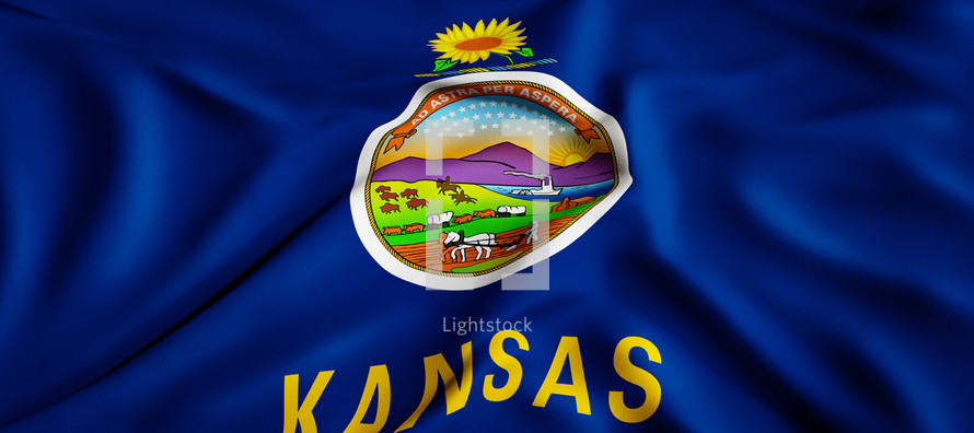 state flag of Kansas 