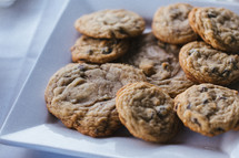 plate of homemade cookies 
