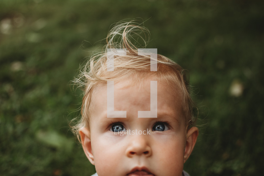 face of a toddler 
