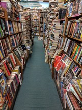 books in a book store 