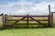 gate on farmland 