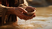 Jesus turns water into wine (John 2.1–11)