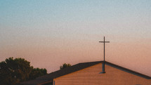 cross on a church roof 
