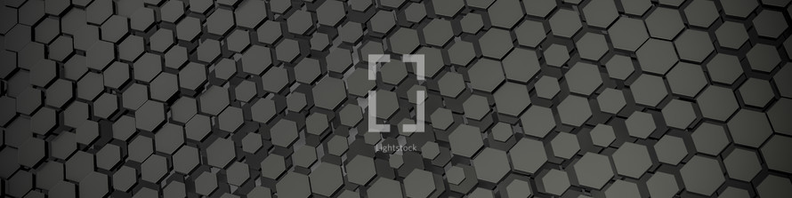 gray hexagon background 