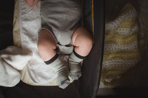 legs of a newborn baby 