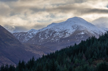 Ben Nevis with a moody sky, Fort William Scotland.