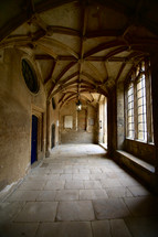 vaulted ceiling in a hallway in Oxford 
