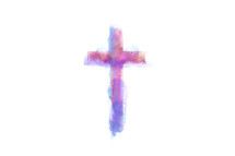 watercolor cross 