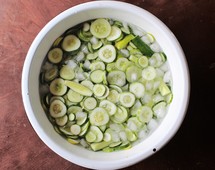 sliced cucumbers 