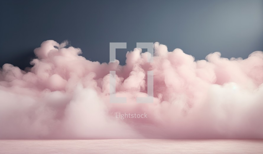 Cloud of smoke, pink, abstract background