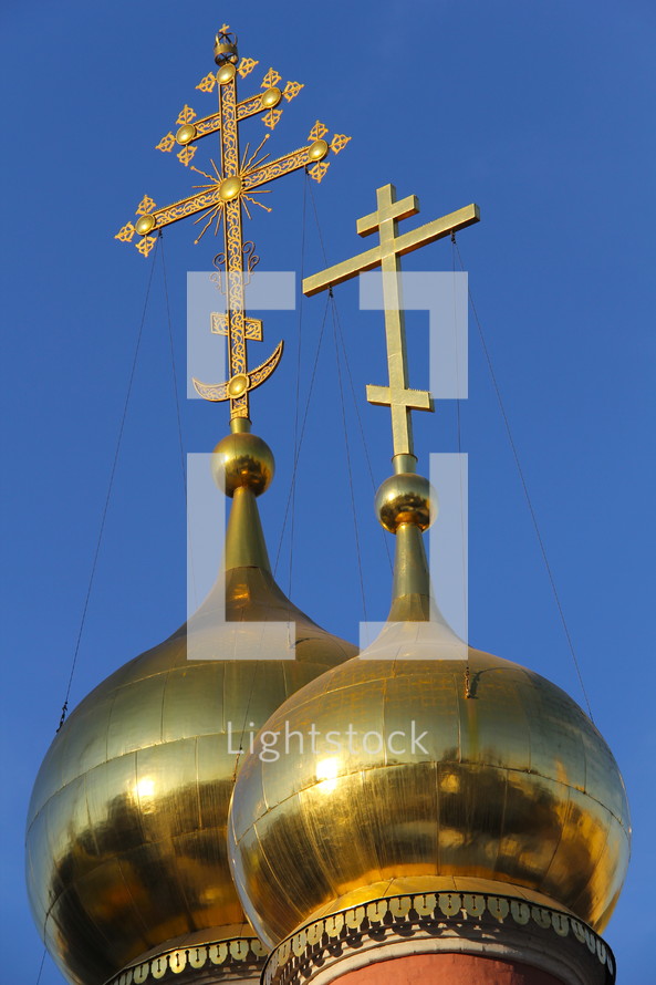 Russian Orthodox Church spires