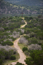 path leading to a cross
