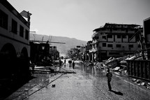 streets of a war torn city 