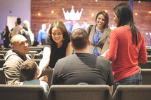 families at church together 