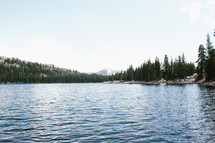 water in a mountain lake 