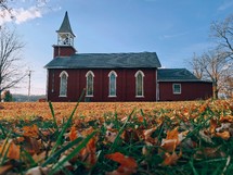 Country church in Autumn