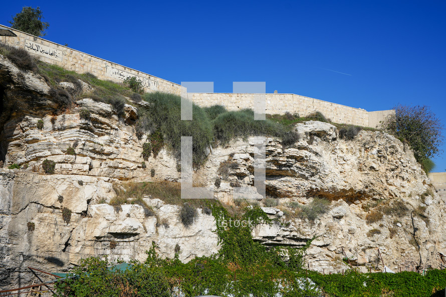 Skull Hill at The Garden Tomb Jerusalem