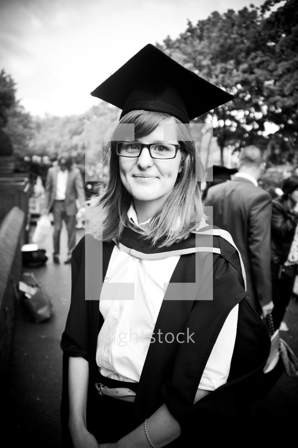 woman at graduation 
