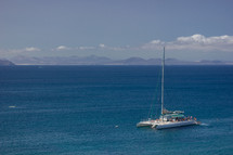 catamaran on ocean water 