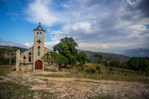 Stone Church Building in the mountains of Northern Haiti.
