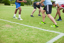 athletes training at practice 