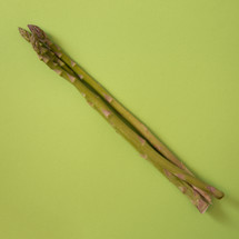 asparagus on green 