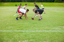 team practice on a sports field 