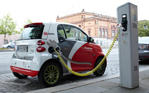 Electro car is charging