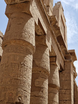 The Great Hypostyle Hall and clouds at the Temples of Karnak (ancient Thebes). Luxor, Egypt