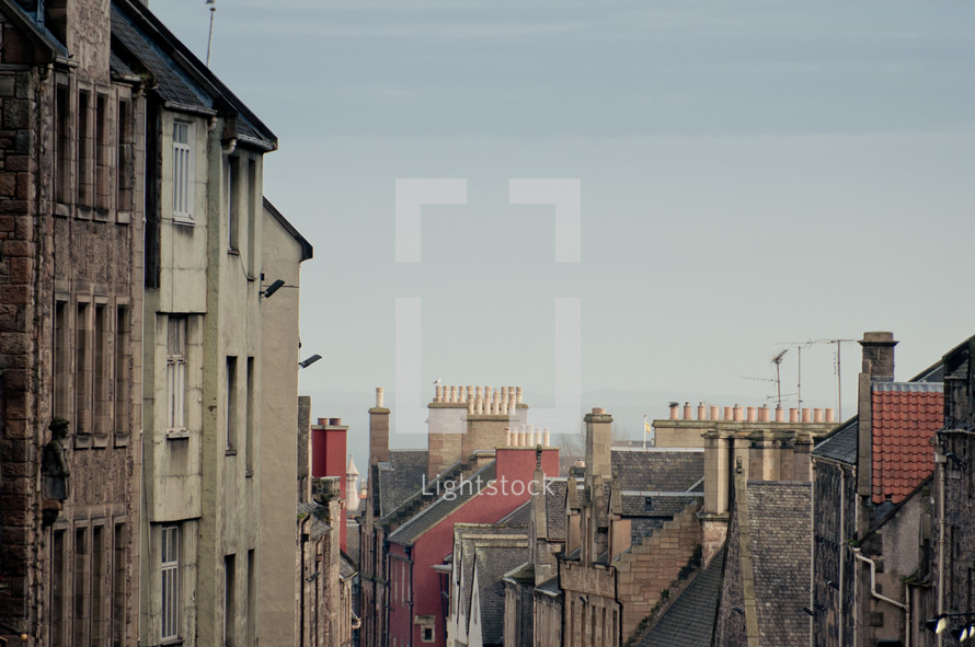rooftops in Edinburgh 