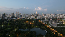 Bangkok city in the evening