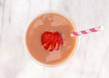 strawberry banana smoothie 