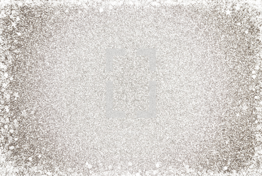 Simple Silver Glitter Background with stars 