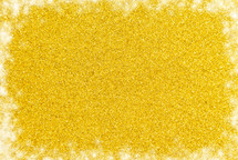 yellow Glitter Background with frost 