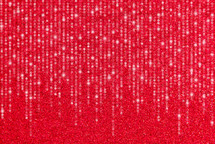 Streamers on red Glitter Background