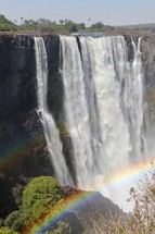 rainbow and waterfall 
