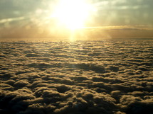 sun above the clouds 