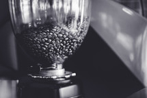 container of coffee beans 
