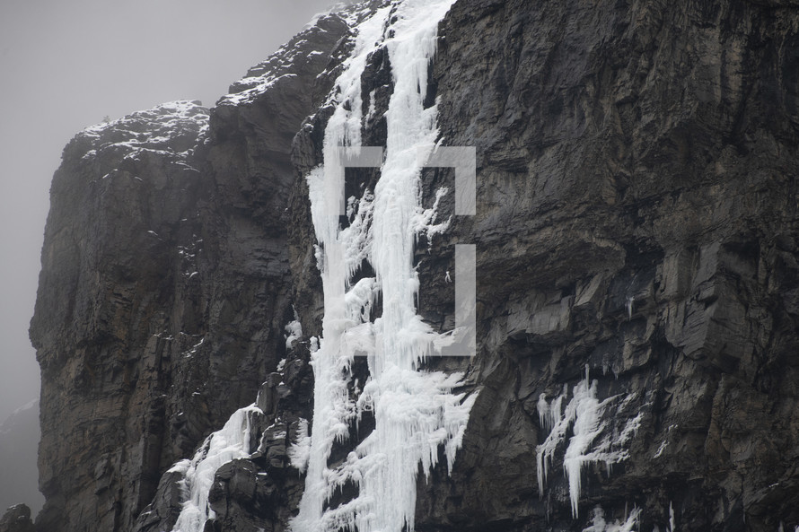 frozen waterfall 
