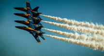 US Navy Jets in an air show