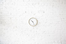 clock hanging on a wall 
