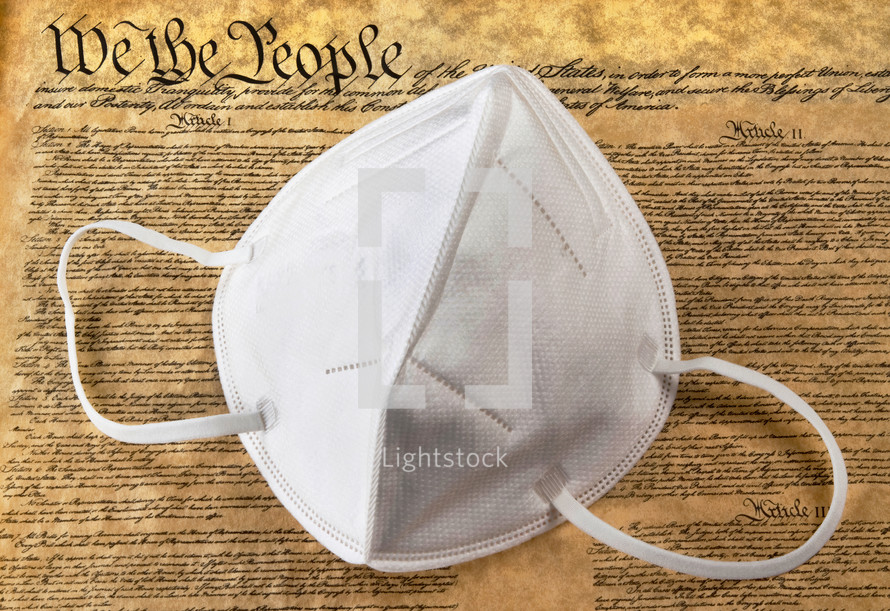 We the people N95 face mask.