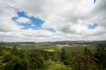 view of a valley in Israel 