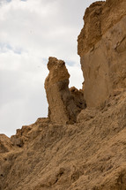 cliffs along the edge of a canyon in Israel 