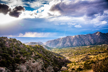 mountains and lake in Albuquerque, New Mexico 