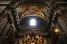 classical art painting in Rome cathedral 
