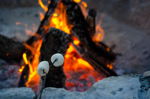 roasting marshmallows 
