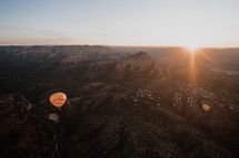 canyon landscape at sunset 